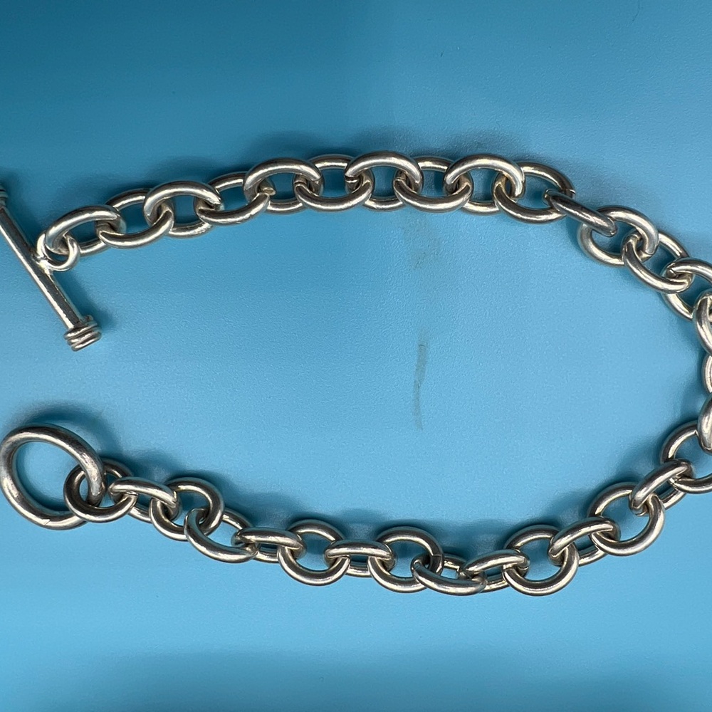 Sterling Toggle Chain Bracelet - Picture 3 of 4